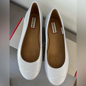 Hunter Original Tour Ballerina Pumps Flat Slip Gloss (UK 4, US 6, EU 37)